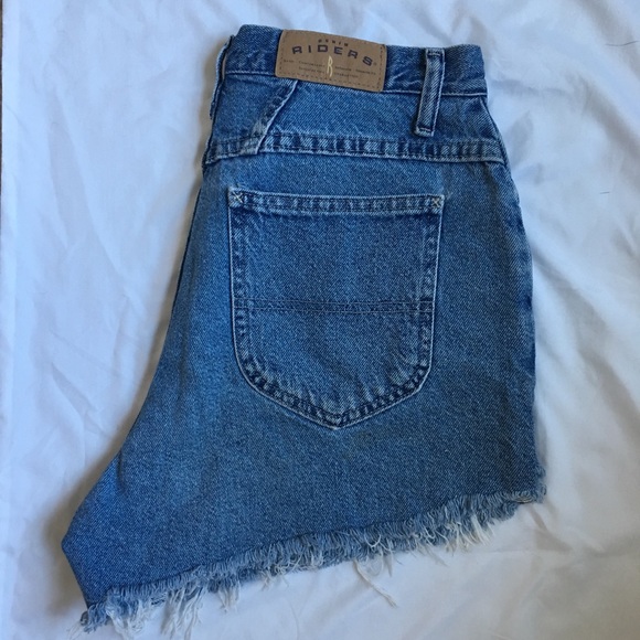 Vintage High-waisted, Raw Edge, Riders Shorts - Picture 6 of 7